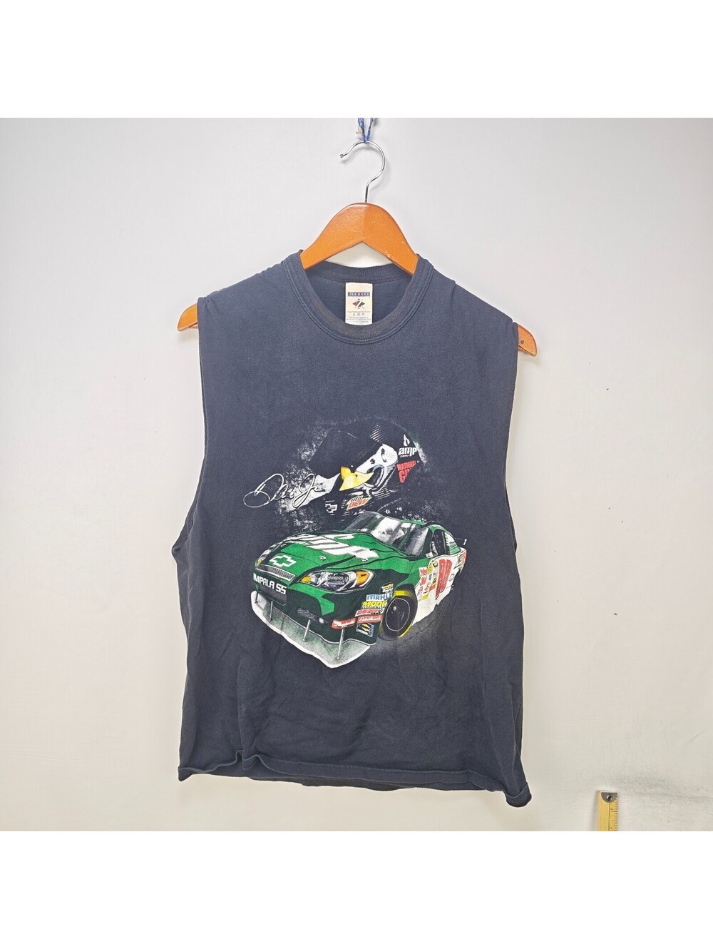 Vintage Dale Earnhardt Jr NASCAR Sleeveless Racing Tee XL